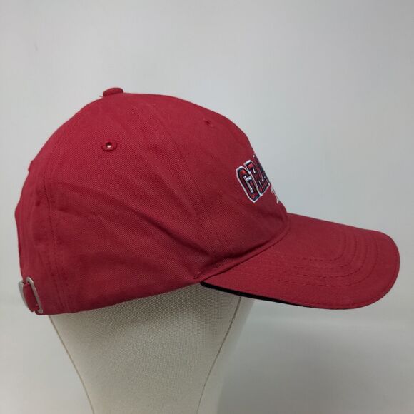 Sherry Resortwear Men's Slideback Hat Red Adjustable Embroidered Grandpa Logo - Picture 4 of 7